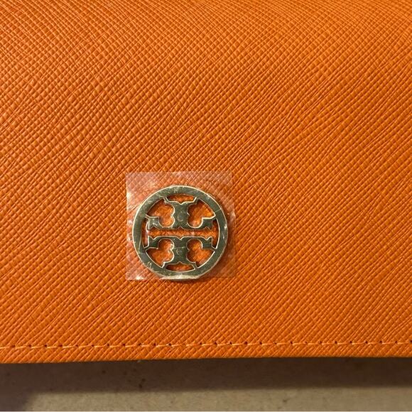 NWOT Tory Burch orange triangular eyeglass class eyewear saffiano leather main image 5